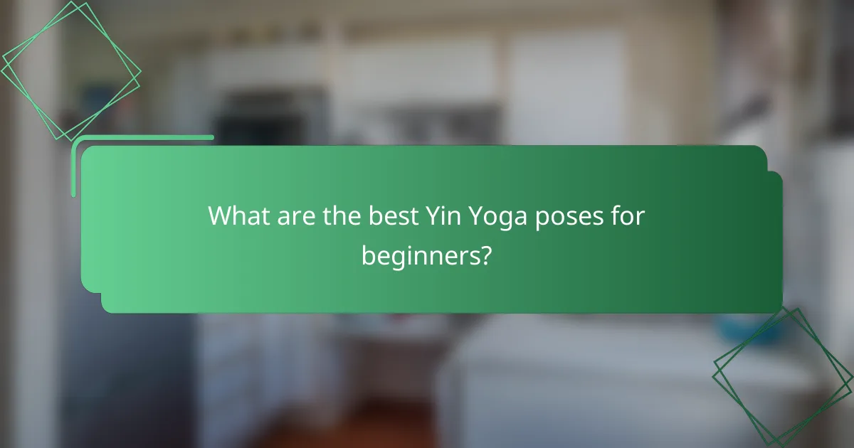 What are the best Yin Yoga poses for beginners?